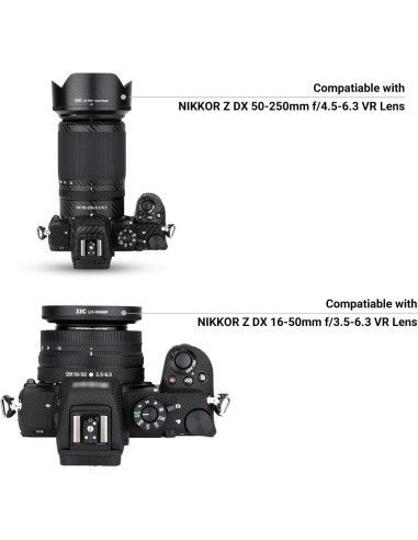 Kit de Filtros y Parasol Nikon Z30 Z50 Z fc Nikkor Z DX 16-50mm 50-250mm