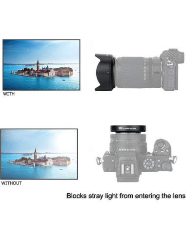 Kit de Filtros y Parasol Nikon Z30 Z50 Z fc Nikkor Z DX 16-50mm 50-250mm