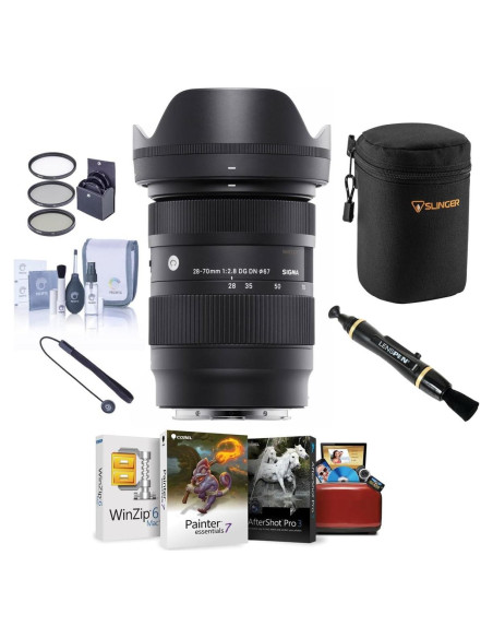 Lente Sigma 28-70mm f/2.8 DG DN para Sony E - Kit Completo Lente Sigma 28-70mm f/2.8 DG DN para Sony E - Kit Completo