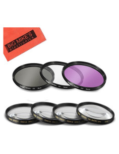 Juego de Filtros 72mm Big Mike's 7 Piezas UV CPL Macro
