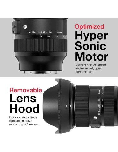 Lente Sigma 24-70mm f/2.8 DG DN II Art para Sony E - Paquete Completo