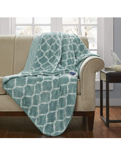 Manta eléctrica Beautyrest 152x178 cm felpa con calor 2