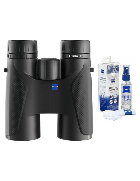 Binoculares Zeiss 10x42 Terra ED Negro + Kit de Limpieza