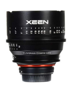 Lente de Cine XEEN 24mm T1.5 Rokinon para Nikon F + Micrófono Rode + Tarjeta 128GB 2