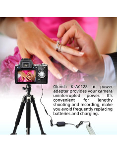 Adaptador de Corriente AC Glorich K-AC128 para Cámaras Pentax 2