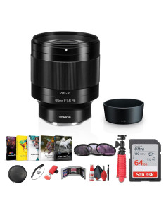 Lente Tokina ATX-m 85mm f/1.8 FE para Sony E + Accesorios