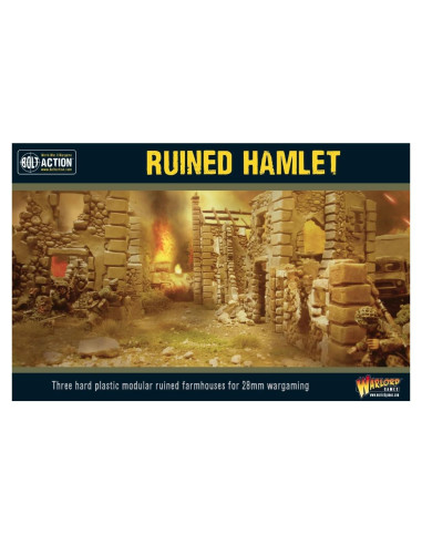 Warlord Games Hamlet en Ruinas 3 Edificios 28mm