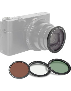 Kit de Filtros Magnéticos Kase UV CPL ND64 para Cámaras Compactas 2