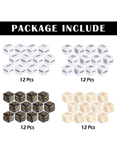 48 Piezas Contadores de Dados MTG LAMJAM Acrílico 16mm