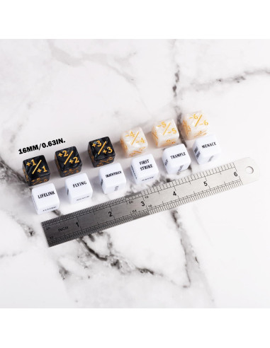 48 Piezas Contadores de Dados MTG LAMJAM Acrílico 16mm