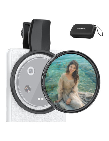 Filtro CPL y Difusión Negra 67mm NEEWER para Smartphones