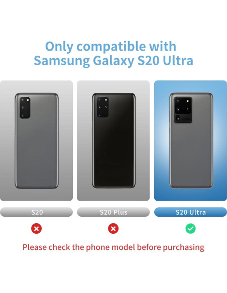 Reemplazo Cristal Lente Cámara Samsung Galaxy S20 Ultra - 2 Piezas