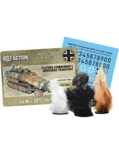 Kit Modelo Plástico Warlord Sd.Kfz 251/10 D 1:56 WWII