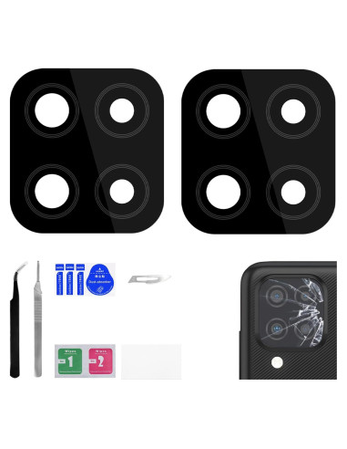 Reemplazo Lente de Cámara Trasera Samsung Galaxy A12 - 2 Piezas