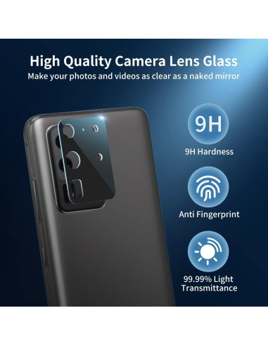 Reemplazo Cristal Lente Cámara Samsung Galaxy S20 Ultra - 2 Piezas