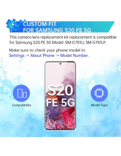 Reemplazo Lente Cámara Samsung Galaxy S20 FE 5G + Kit Herramientas 2