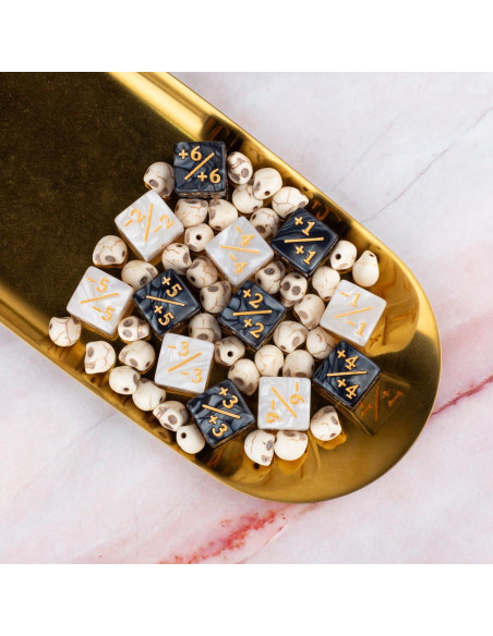 48 Piezas Contadores de Dados MTG LAMJAM Acrílico 16mm