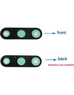 Reemplazo Lente de Cristal Cámara Samsung Galaxy Note 10/10 Plus - 2 Pcs con Adhesivo 2