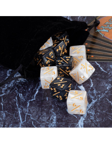 48 Piezas Contadores de Dados MTG LAMJAM Acrílico 16mm