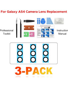 Reemplazo Cristal Lente Cámara Samsung Galaxy A54 5G - 3 Piezas 2