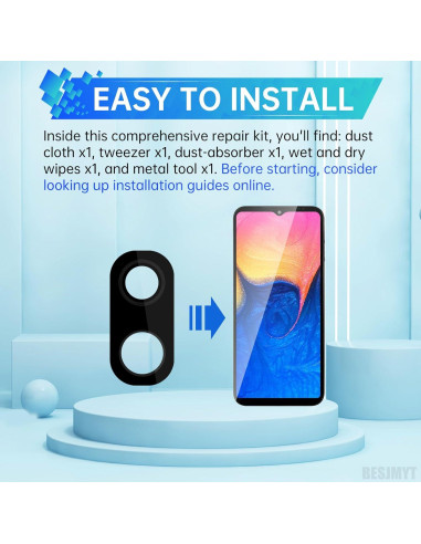 Reemplazo Lente Cámara Trasera Samsung Galaxy A20 + Kit Herramientas