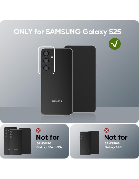 Protector de Lente de Cámara FLOLAB para Samsung Galaxy S25 - Antirreflectante, Vidrio Templado, Fácil Instalación