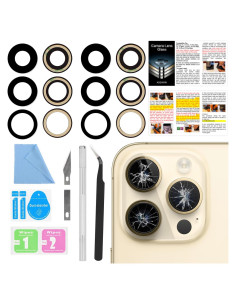 Reemplazo Cristal Lente Cámara ASDAWN para iPhone 14 Pro Max