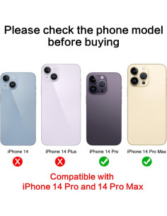 Reemplazo Cristal Lente Cámara ASDAWN para iPhone 14 Pro Max 2