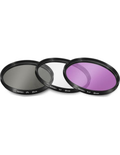 Kit de Filtros 3 Piezas 55mm y 58mm UV-CPL-FLD para Nikon DSLR 2