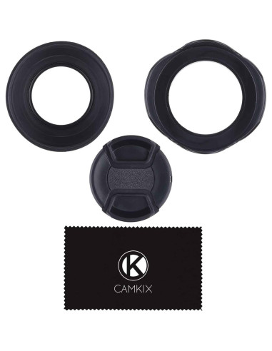 Juego de 2 Parasoles de Lente 67 mm CamKix + Tapa de Lente