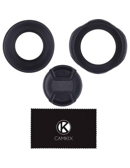 Juego de 2 Parasoles de Lente 67 mm CamKix + Tapa de Lente