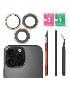 Reemplazo Cristal Lente Cámara iPhone 16 Pro/Pro Max