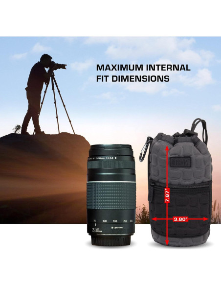 Funda para Lentes Grande USA GEAR FlexARMOR-X Neopreno