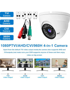 Cámara Domo Analógica Anpviz 1080P HD Varifocal 2.8-12mm 2