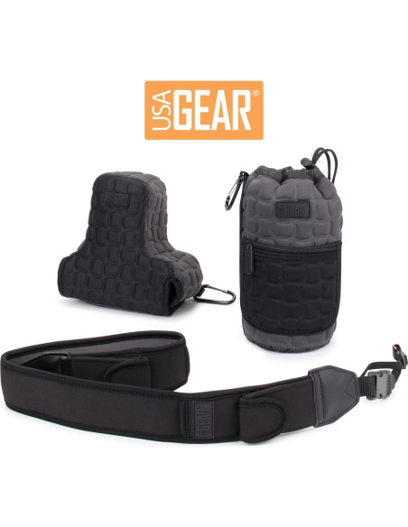 Funda para Lentes Grande USA GEAR FlexARMOR-X Neopreno