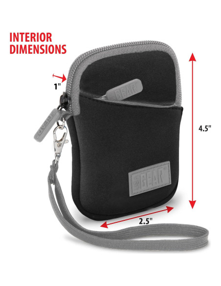 Funda de Cámara Digital USA Gear Compacta Negra y Gris 11.43 cm