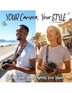 Correa de Cámara Art Tribute Roja Vintage Universal 83.82-154.94 cm 2