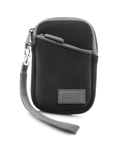 Funda de Cámara Digital USA Gear Compacta Negra y Gris 11.43 cm