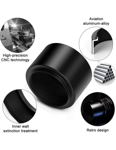 Capucha de Lente Tele 62mm Metal X-SweetDream + Tapa 67mm