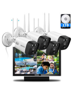 Cámara de Seguridad Inalámbrica OOSSXX 5MP con Audio Bidireccional