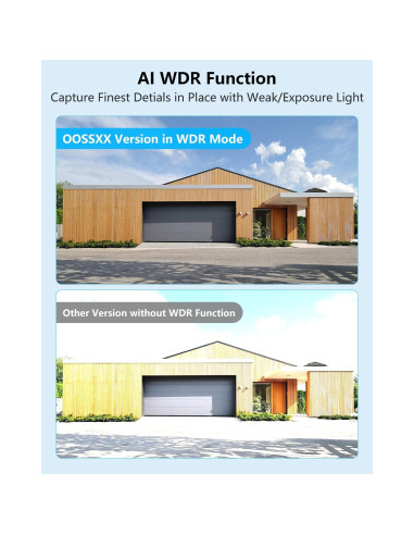 Cámara de Seguridad Inalámbrica OOSSXX 5MP con Audio Bidireccional