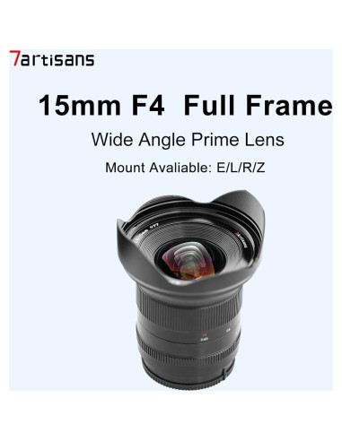 Lente Manual 7artisans 15mm F4 para Cámara Canon RF