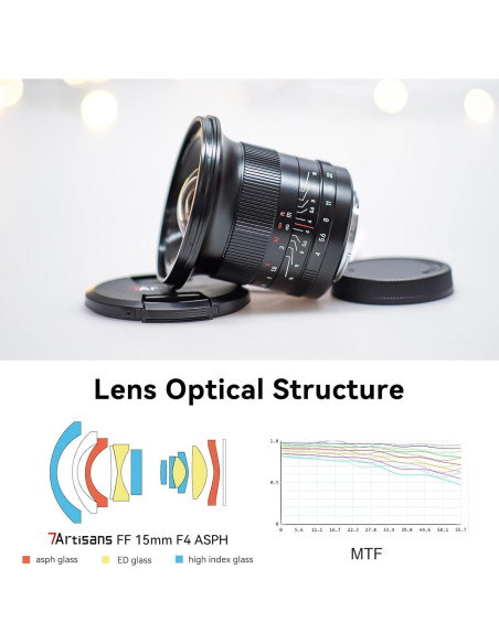 Lente Manual 7artisans 15mm F4 para Cámara Canon RF