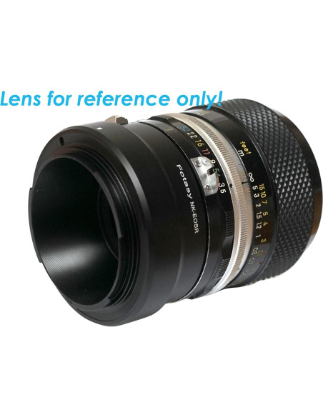 Adaptador de lente Fotasy Nikkor F Mount a Canon RF 3.56x7.11cm