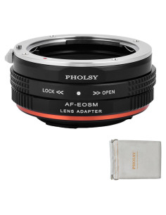 Adaptador de Montura PHOLSY Sony A a Canon EF-M con Anillo