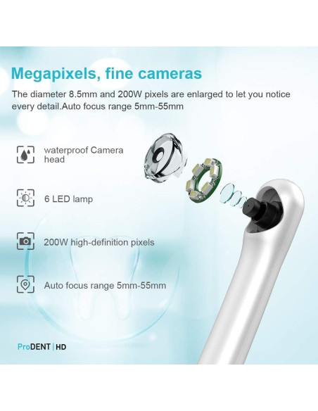 Cámara Intraoral HD ProDENT PD760 USB Compatible Software