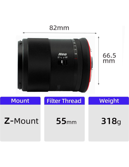 Lente Meike 33mm F1.4 Autofocus para Nikon Z-Mount Lente Meike 33mm F1.4 Autofocus para Nikon Z-Mount