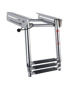 Escalera Plegable de 3 Pasos XinKunmarine Acero Inoxidable