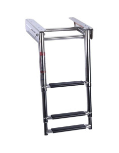 Escalera Plegable de 3 Pasos XinKunmarine Acero Inoxidable 2