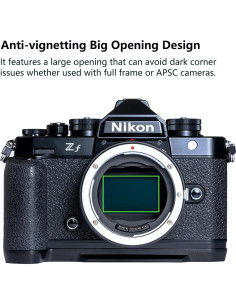 Adaptador Megadap EFTZ21 Canon EF a Nikon Z con Diafragma Automático 2